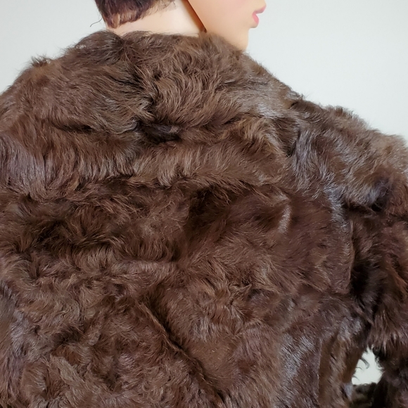 SOLD curly lamb fur coat - Picture 10 of 16